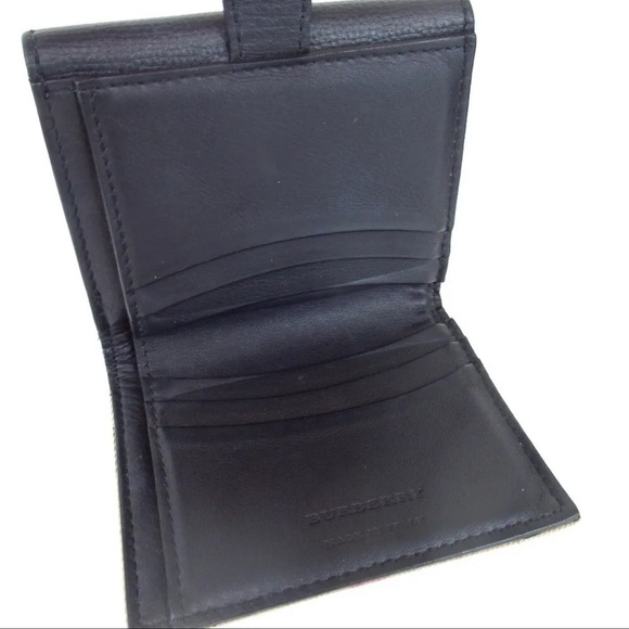 AUTH BURBERRY Nova Check Canvas Wallet W/ Box - Picture 9 of 12